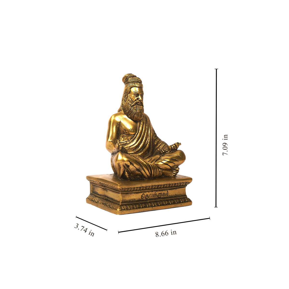 Thiruvalluvar Brass Idol – Hand-Finished