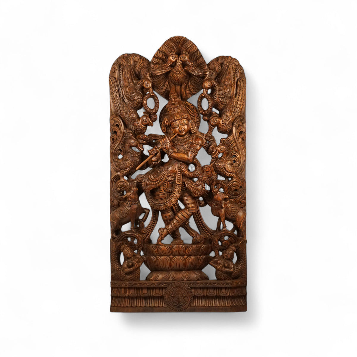Alangara Vana Krishna wood carving