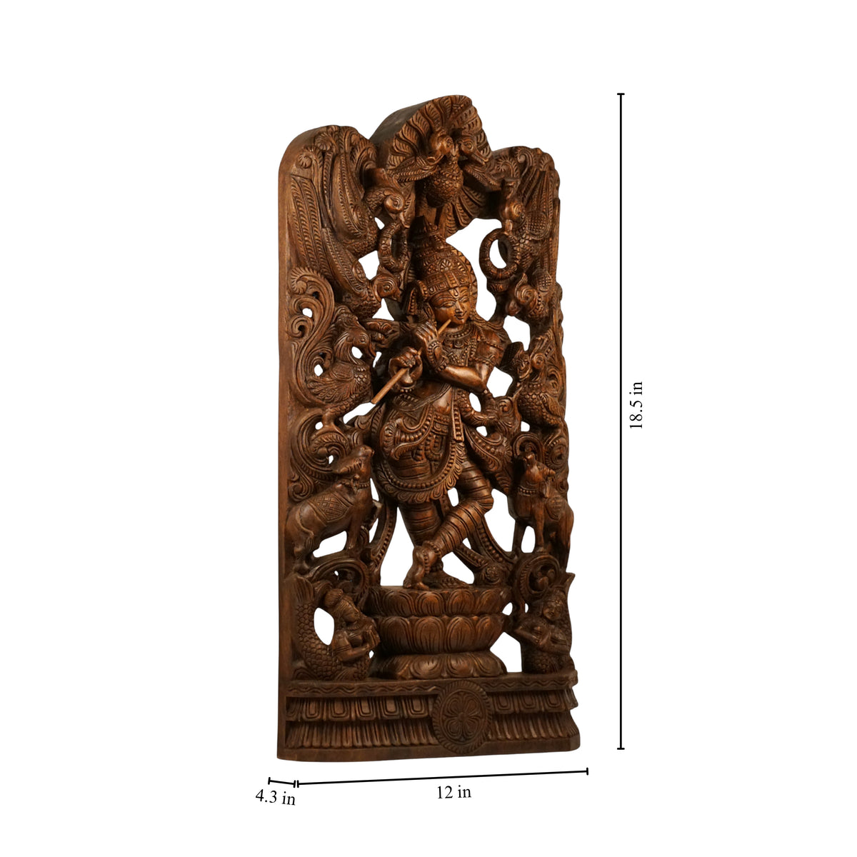 Alangara Vana Krishna wood carving