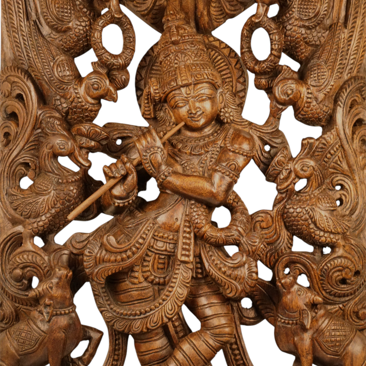 Alangara Vana Krishna wood carving