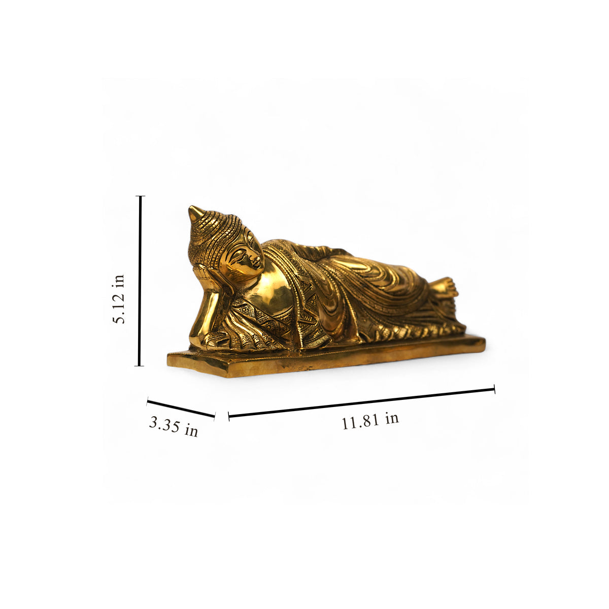 Gautama Buddha Brass Idol – Home Decor