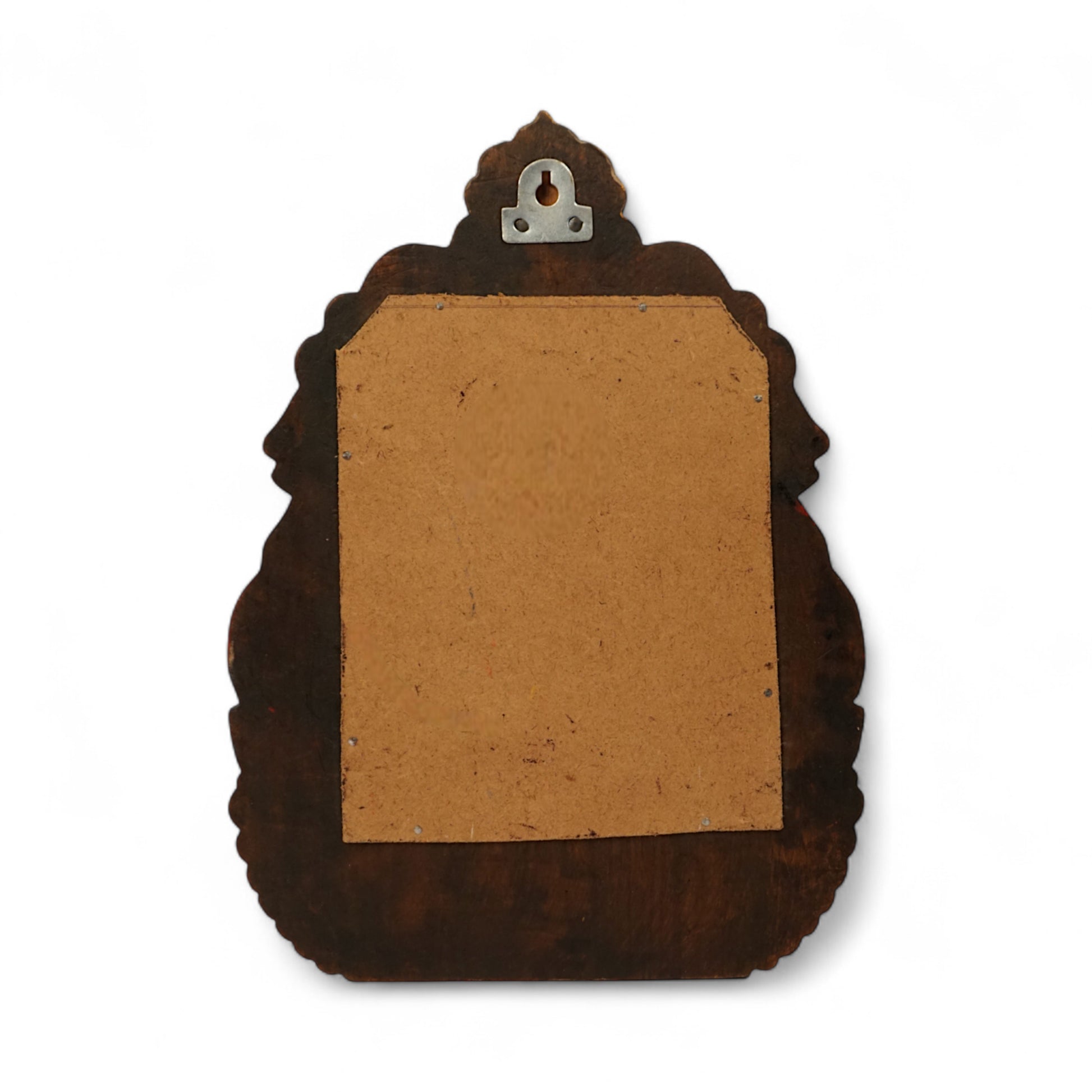 Traditional elephant lotus wooden mirror frame