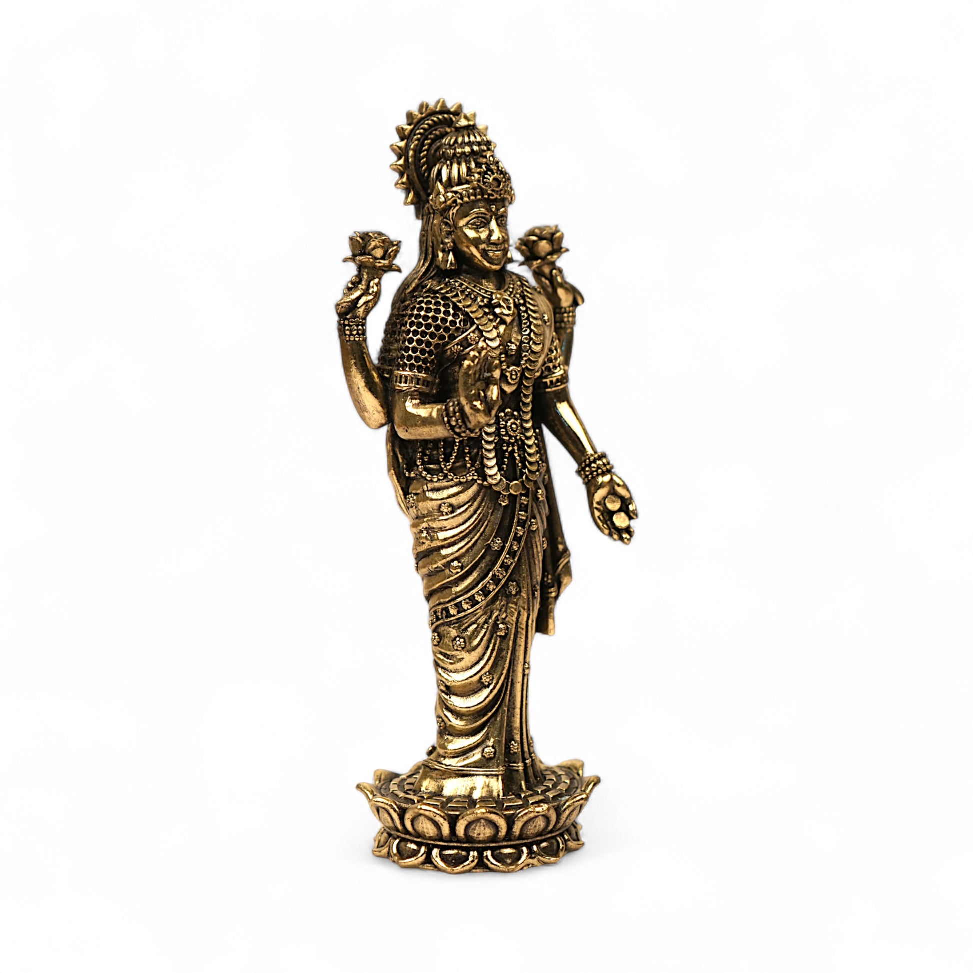 Lakshmi brass idol set