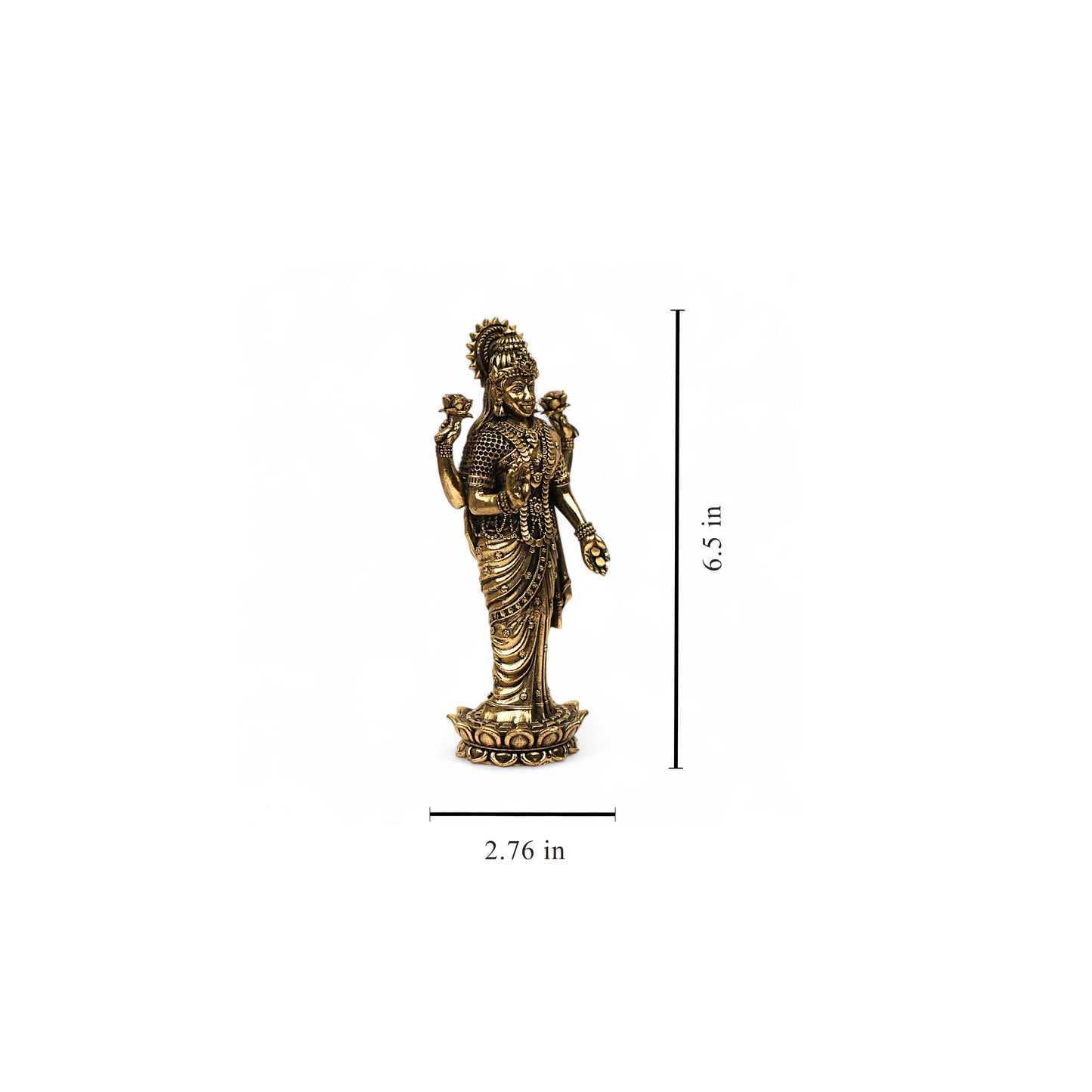 Lakshmi brass idol set