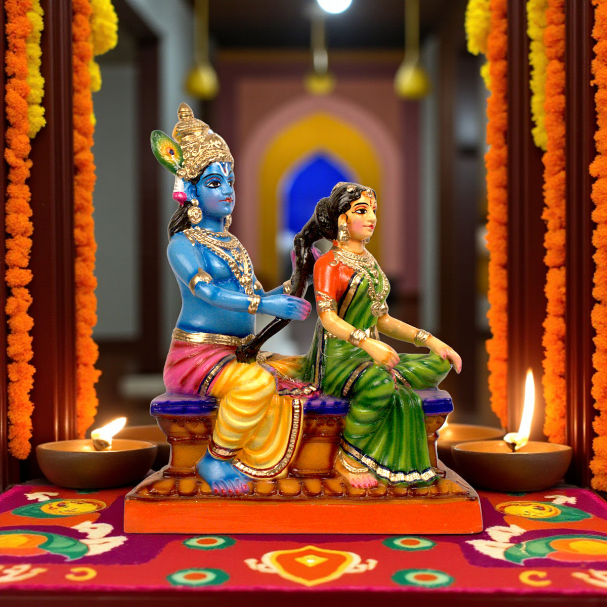 Devotional Rajalankara Murugan statue for altar