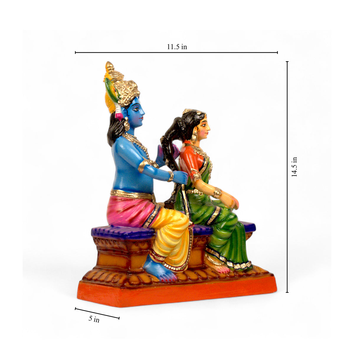 Devotional Rajalankara Murugan statue for altar