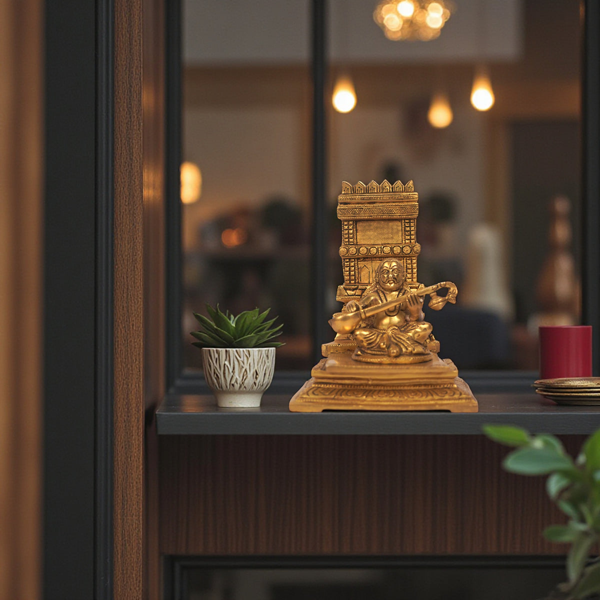 Brass Guru Raghavendra Idol – Handcrafted