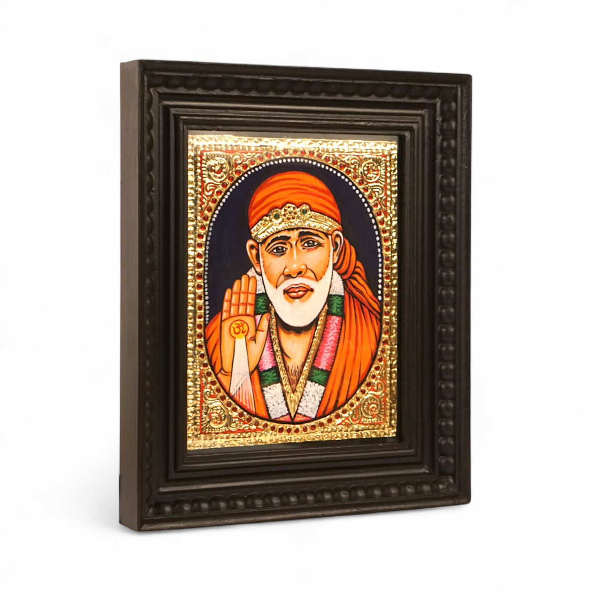 Sai Baba of Shirdi gold foil Tanjore wall art