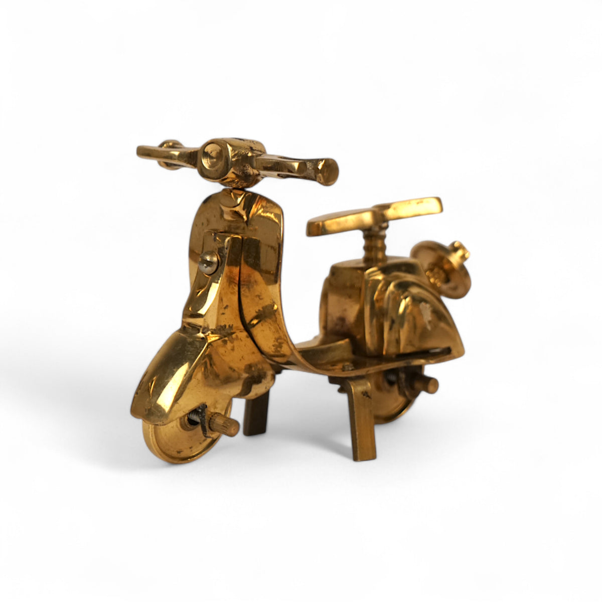 Brass Scooter Miniature – Handcrafted Decor