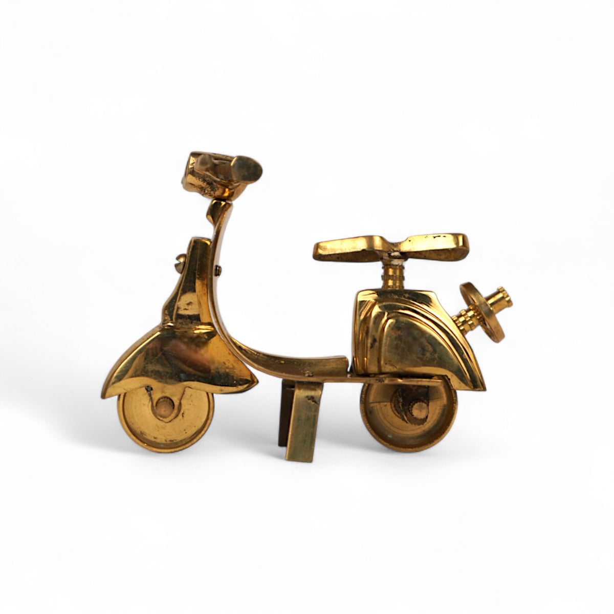 Brass Scooter Miniature – Handcrafted Decor
