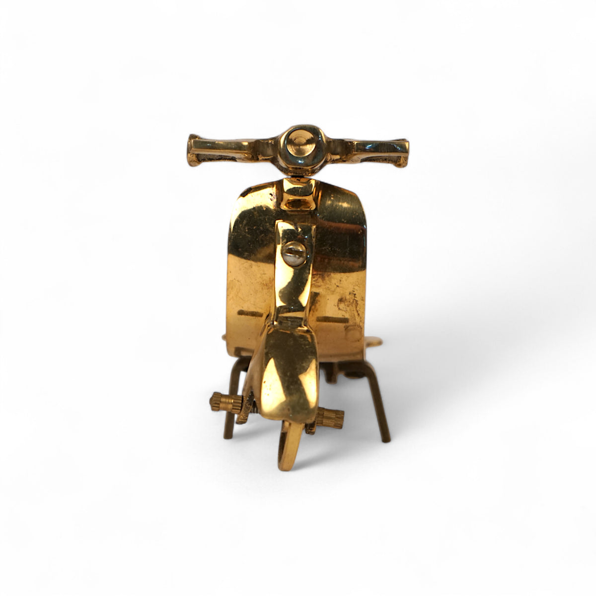 Brass Scooter Miniature – Handcrafted Decor