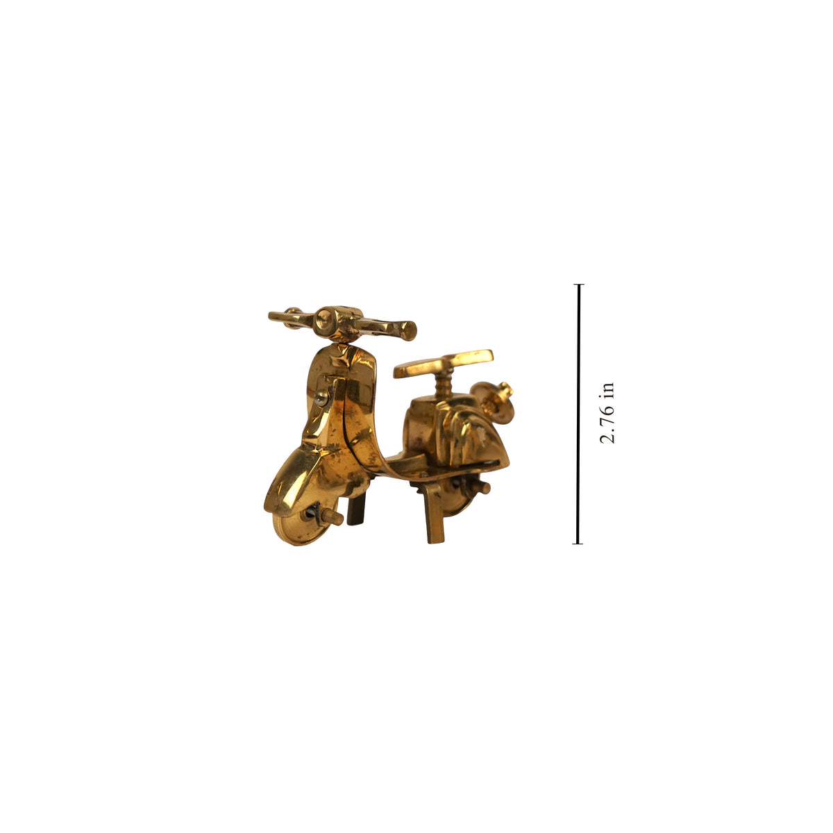Brass Scooter Miniature – Handcrafted Decor