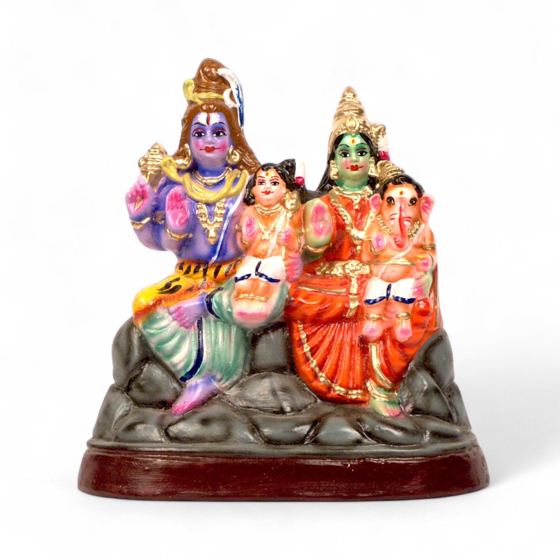 Lord Shiva Parivar statue for home temple décor