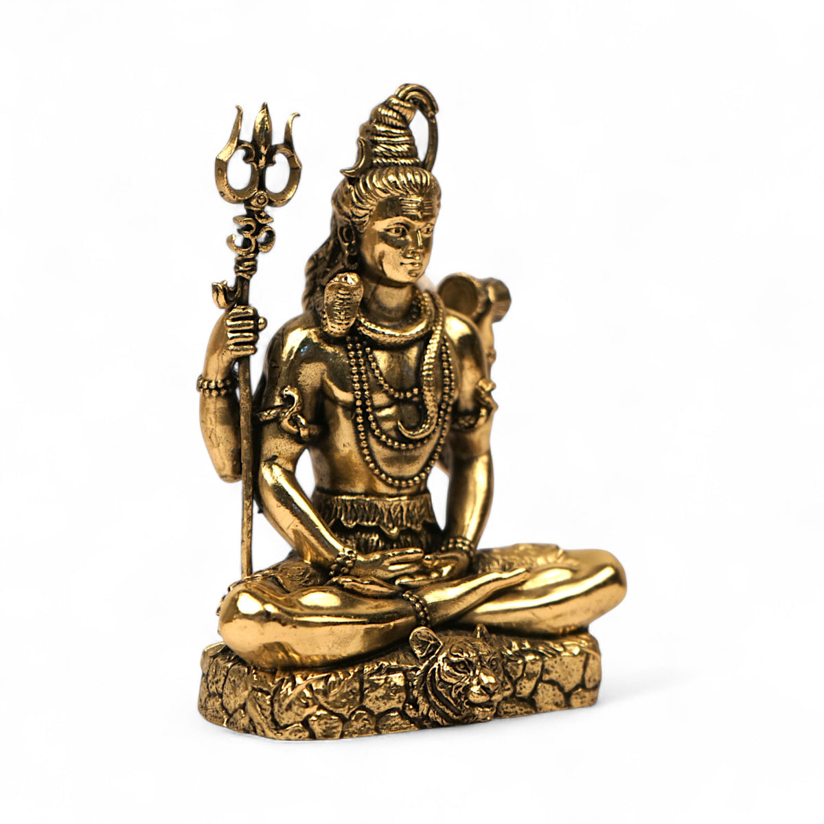 Shiva Brass Idol – Handcrafted Puja Decor