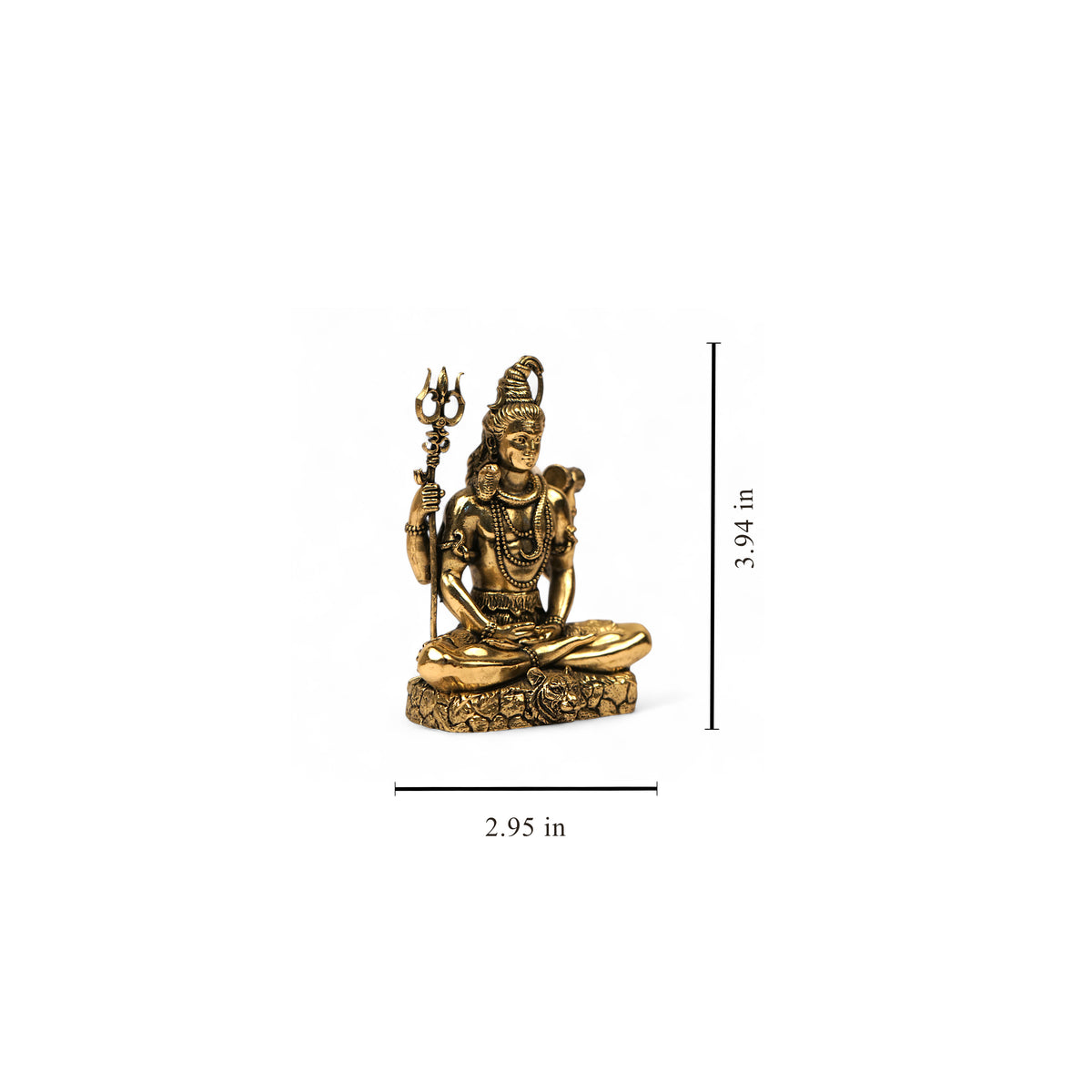Shiva Brass Idol – Handcrafted Puja Decor