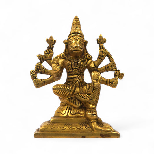 Varahi Table Top Idol | Handcrafted Solid Brass for Home Altars & Spiritual Protection