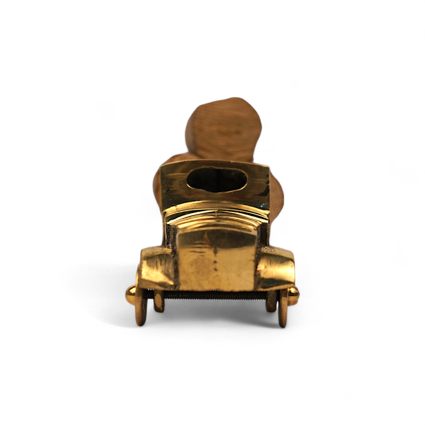 Brass log carrier truck miniature