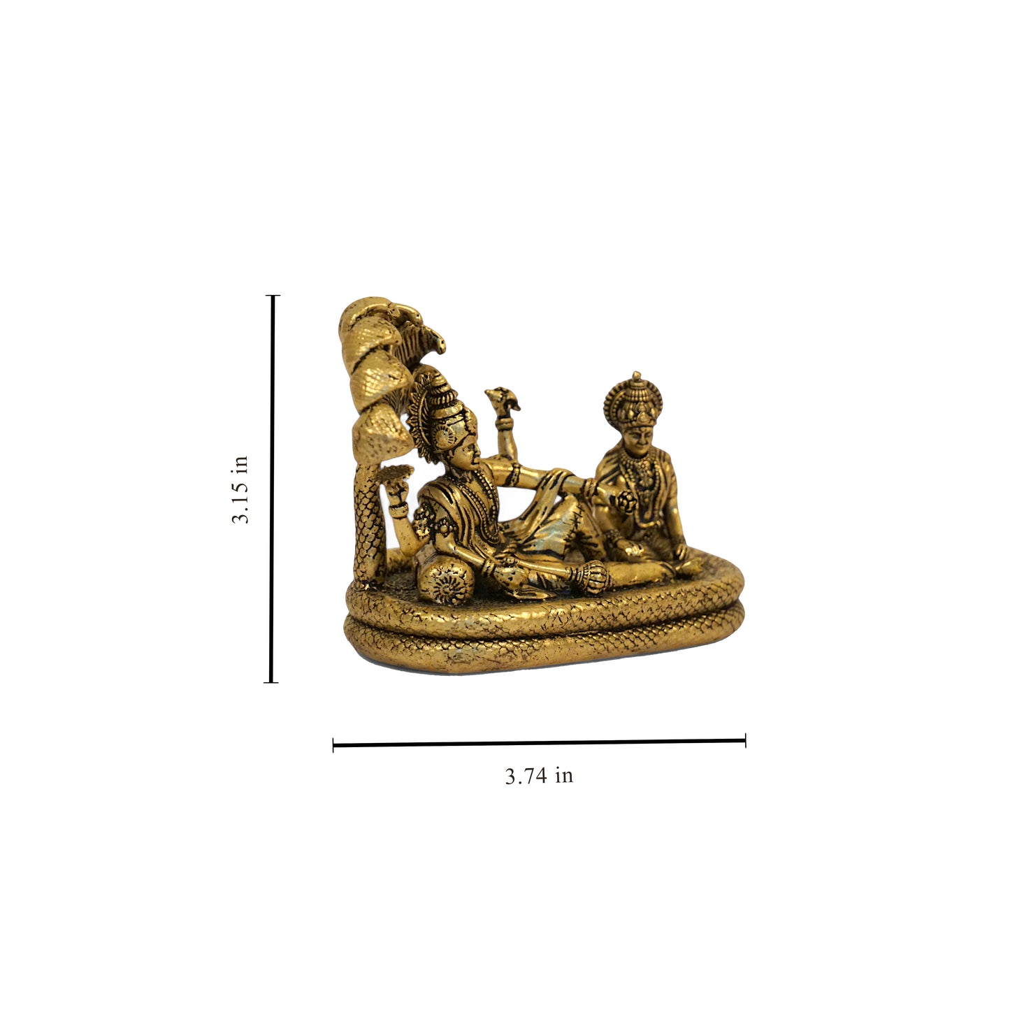 Vishnu Vaigunda Perumal & Lakshmi Brass Idol