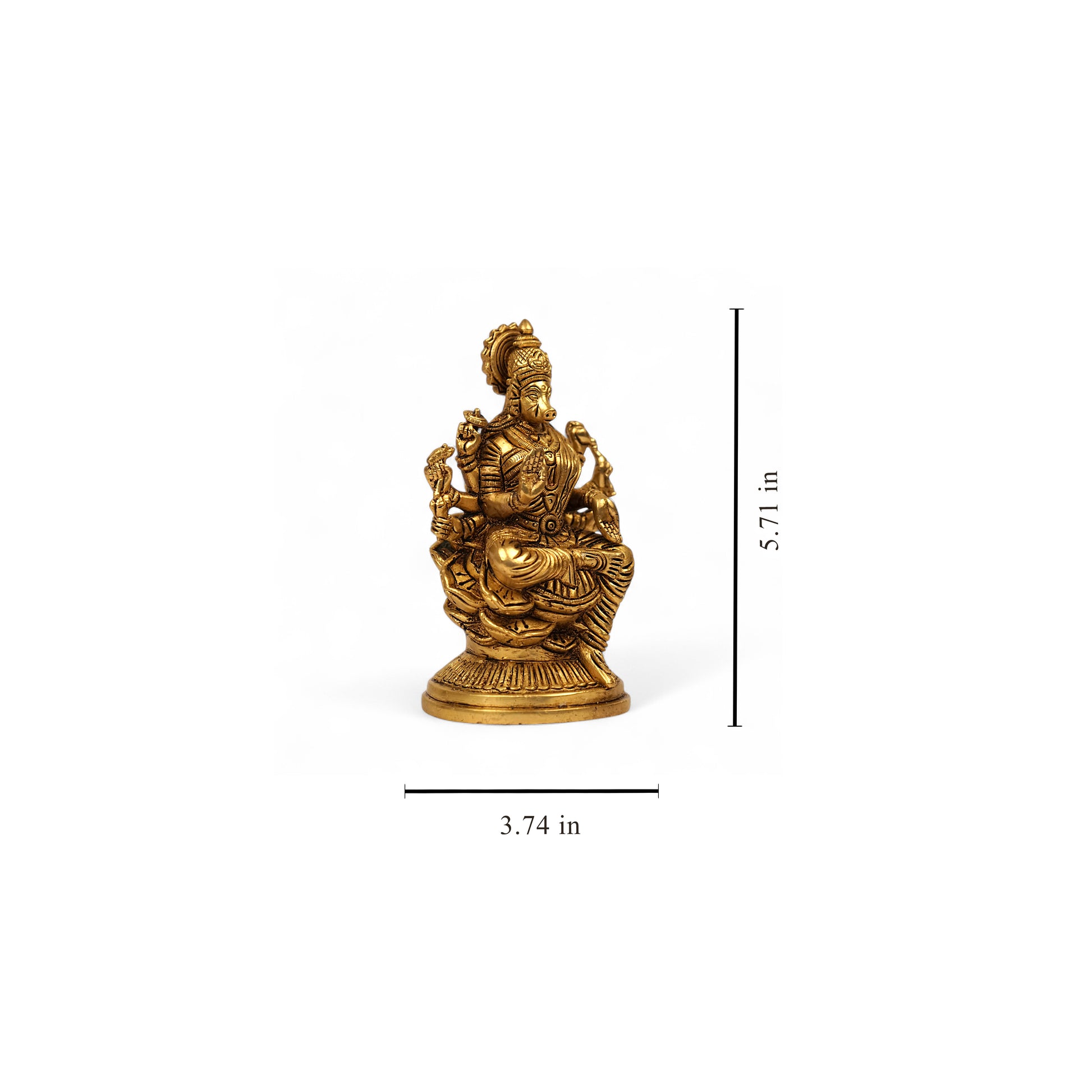 Varahi brass table idol