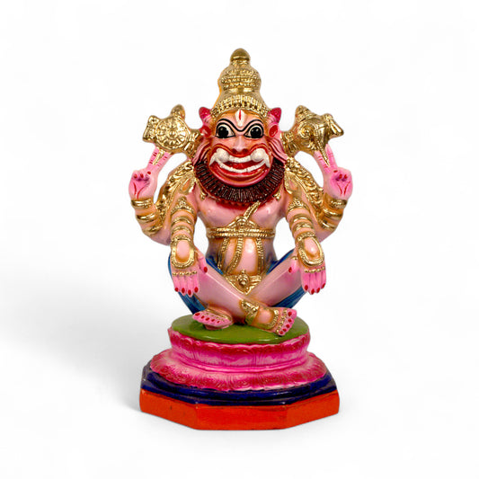 Yoga Narasimha Paper Mache Idol – Navratri Golu