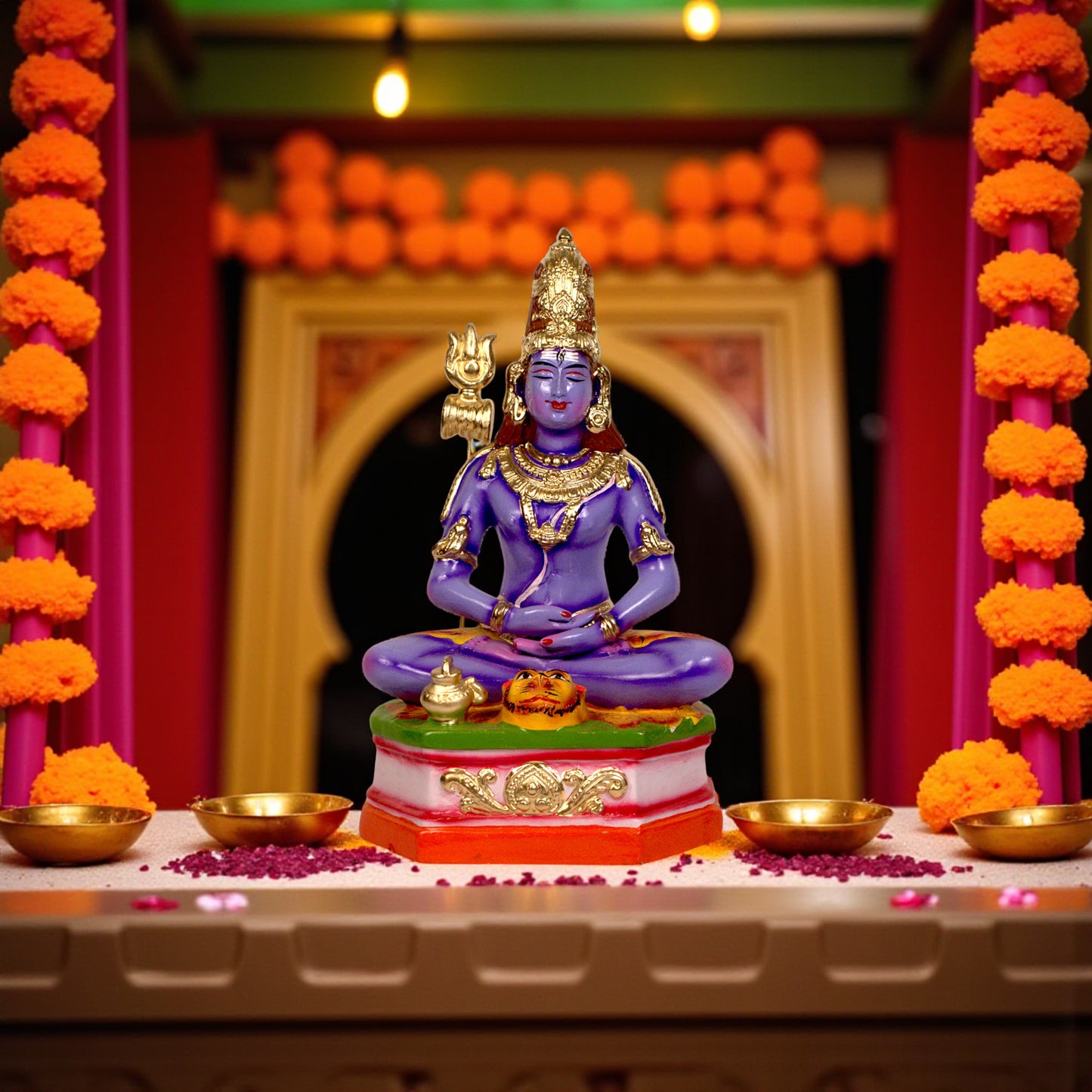 Lord Shiva meditating idol for pooja room