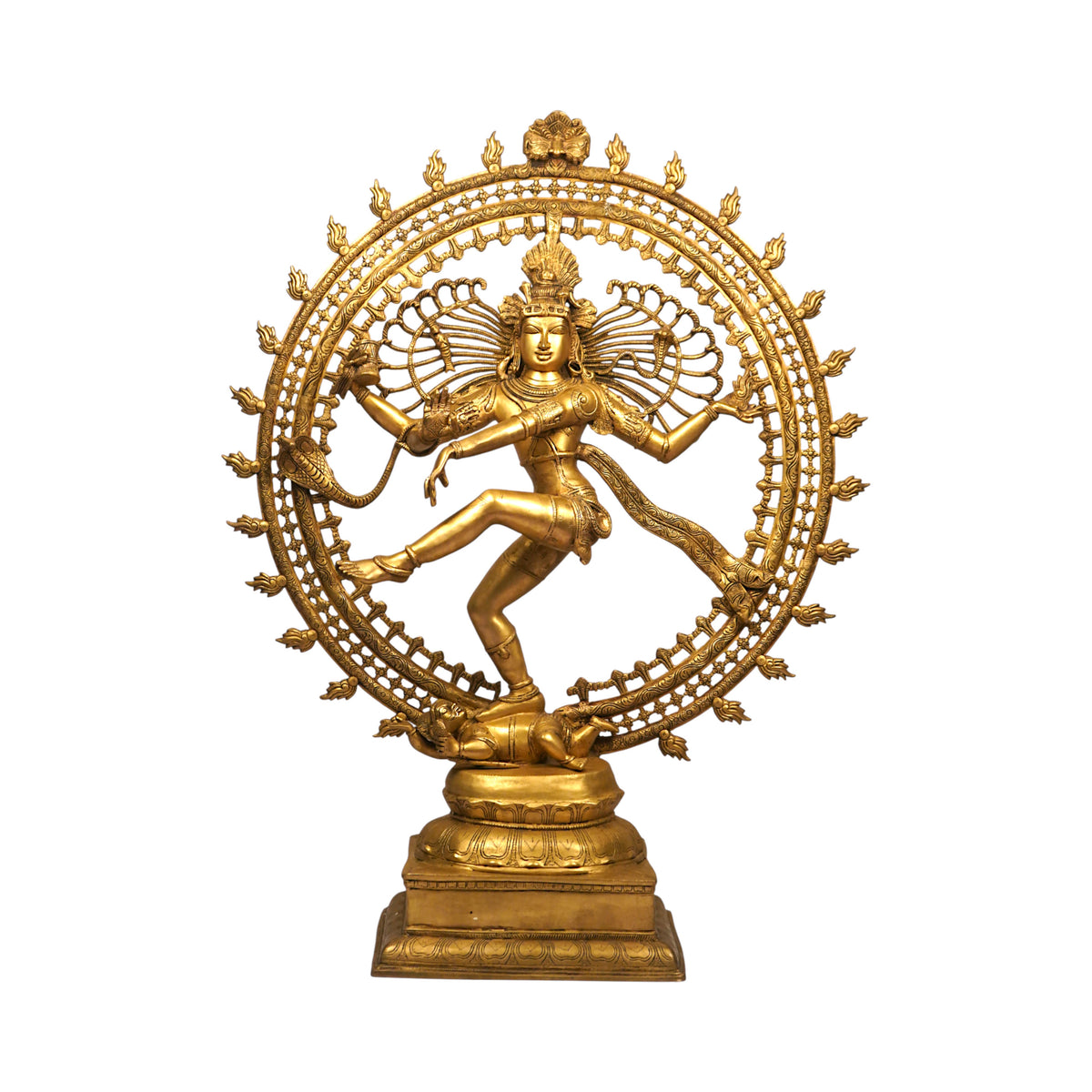 Nataraja Brass Sculpture – Polished Finish