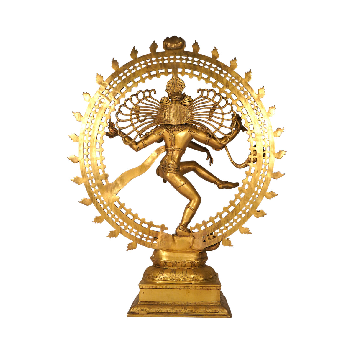 Nataraja Brass Sculpture – Polished Finish