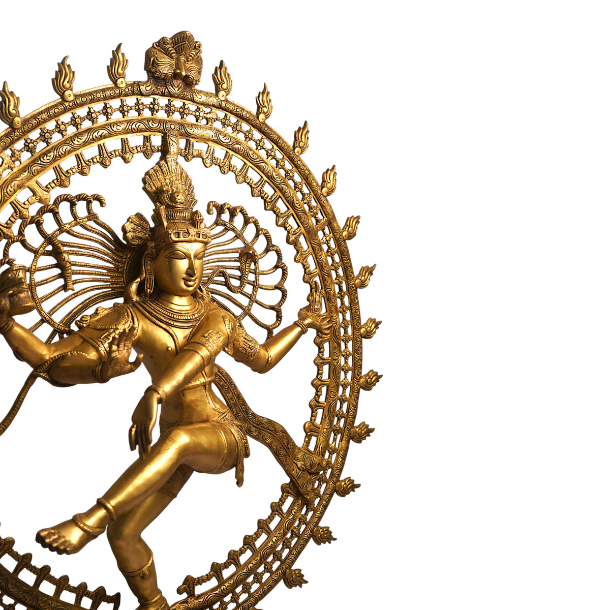 Nataraja Brass Sculpture – Polished Finish