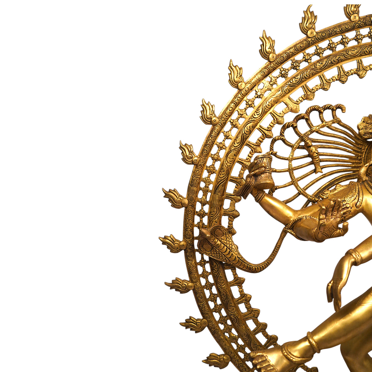 Nataraja Brass Sculpture – Polished Finish