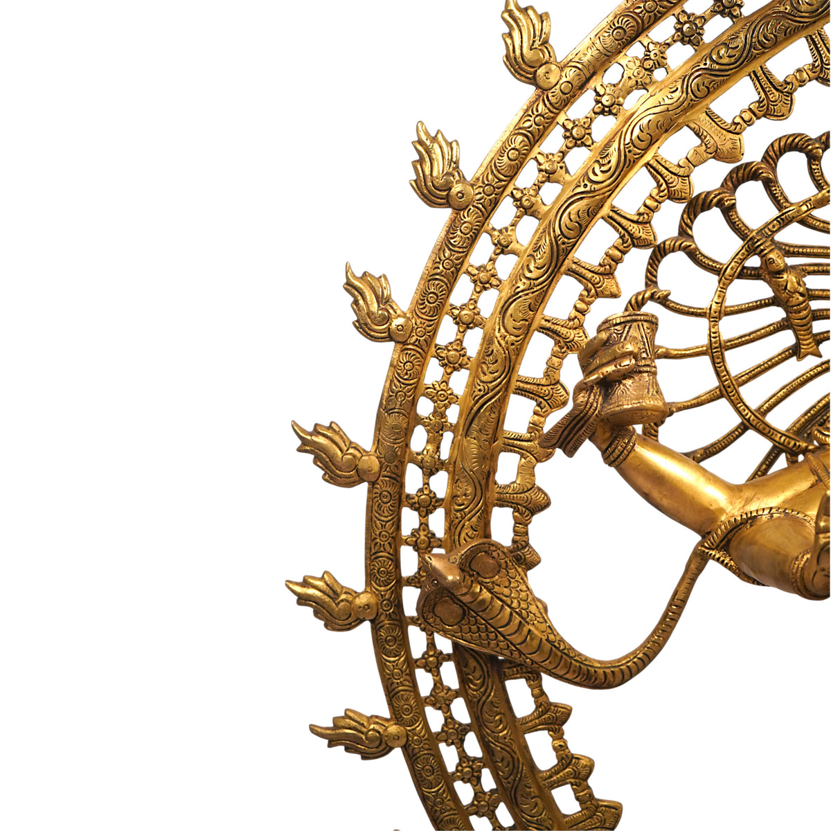 Nataraja Brass Sculpture – Polished Finish