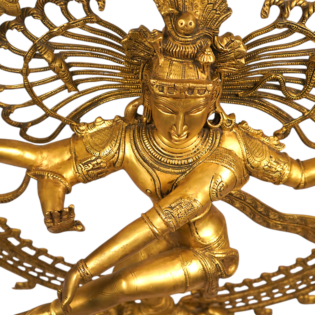 Nataraja Brass Sculpture – Polished Finish
