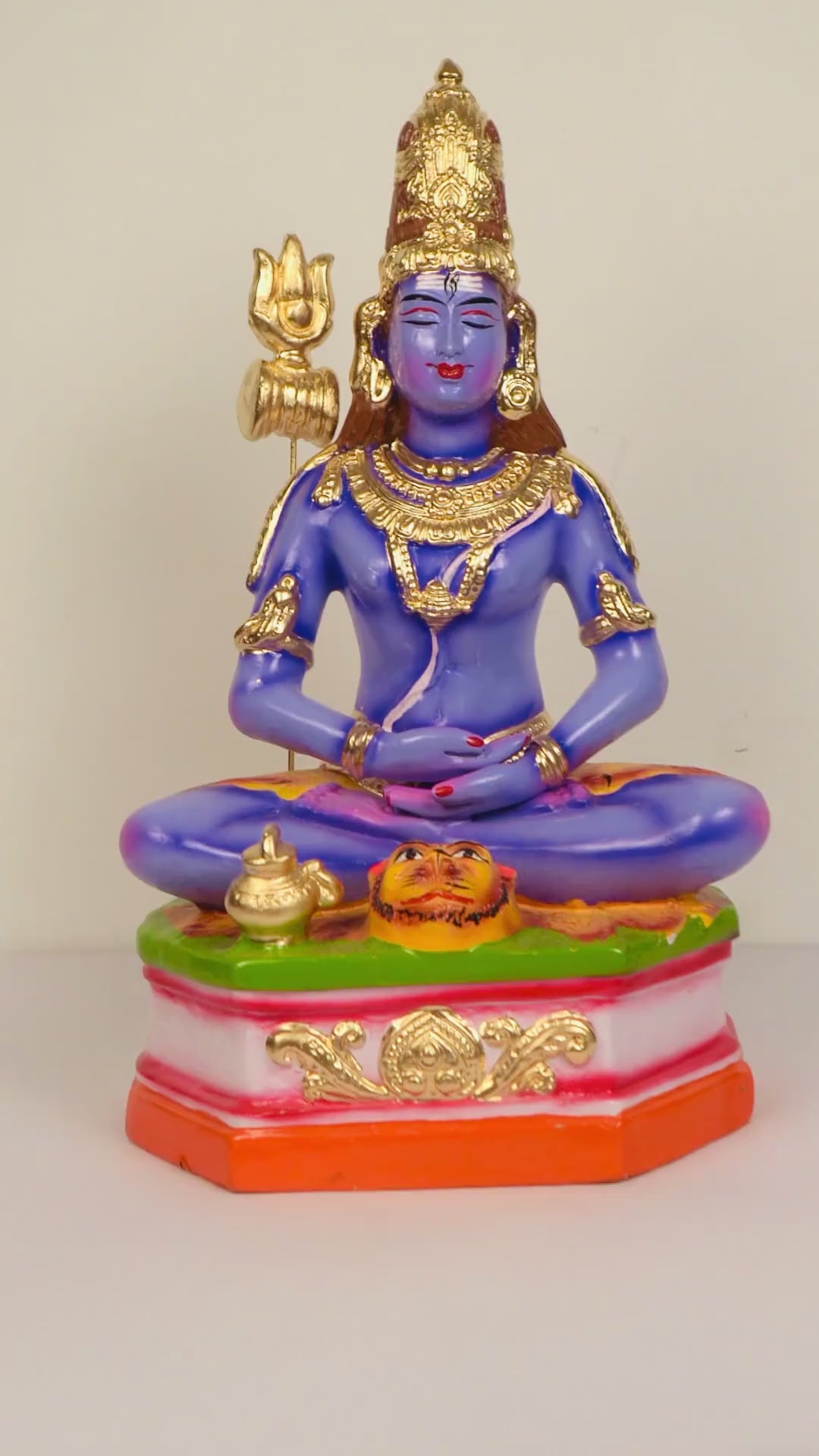 Lord Shiva meditating idol for pooja room