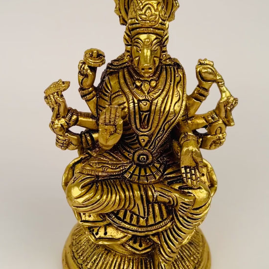 Varahi brass table idol