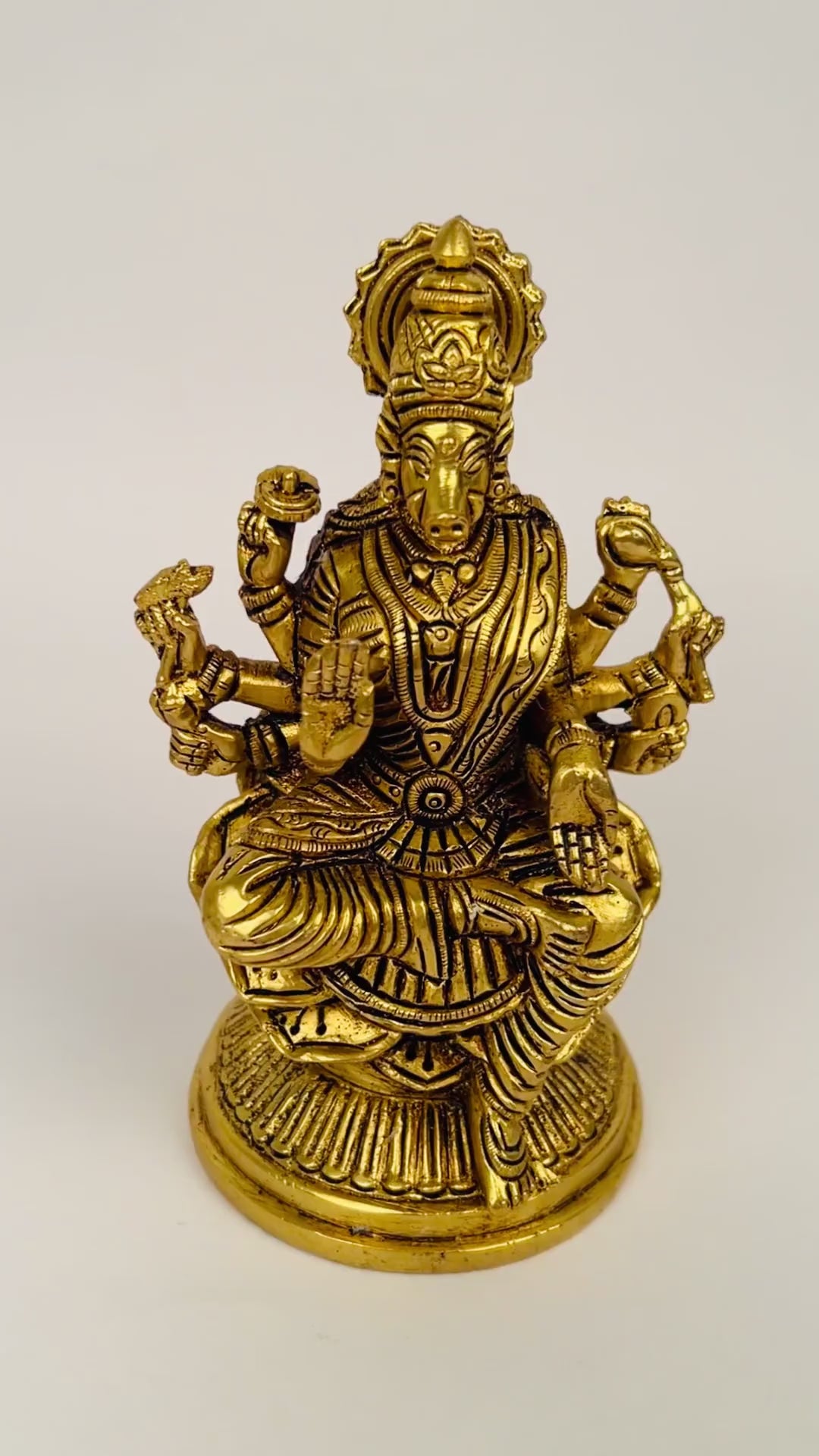 Varahi brass table idol