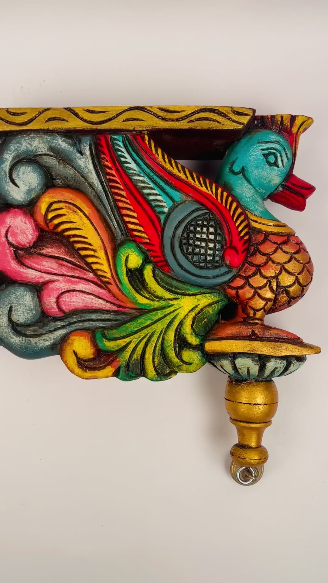 Annam carved wooden bracket