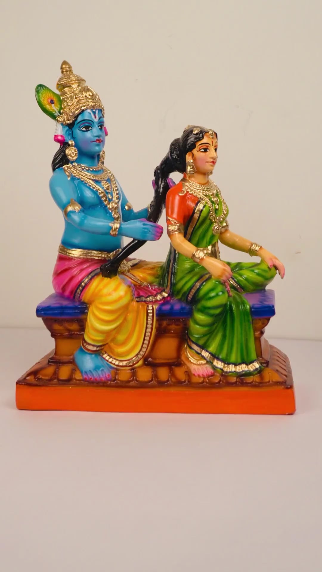 Devotional Rajalankara Murugan statue for altar