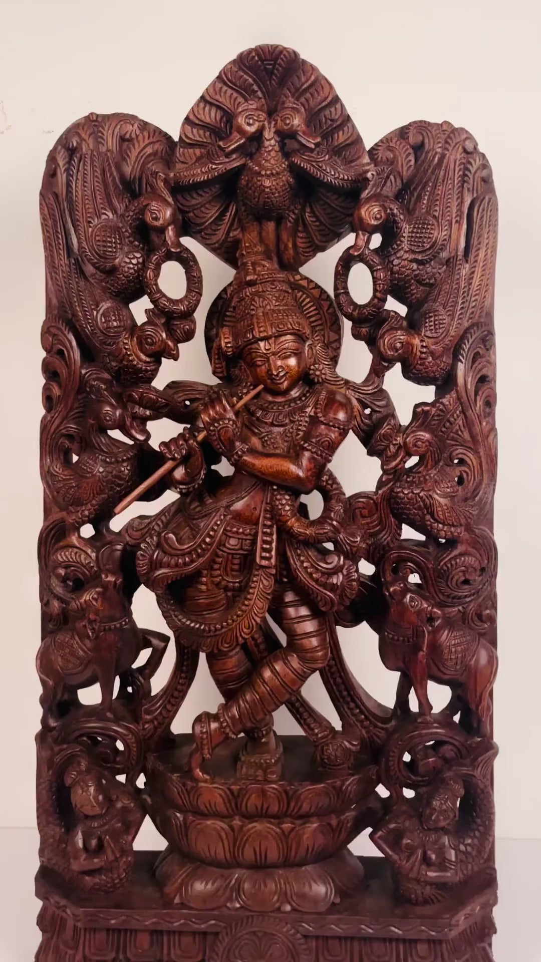 Alangara Vana Krishna wood carving