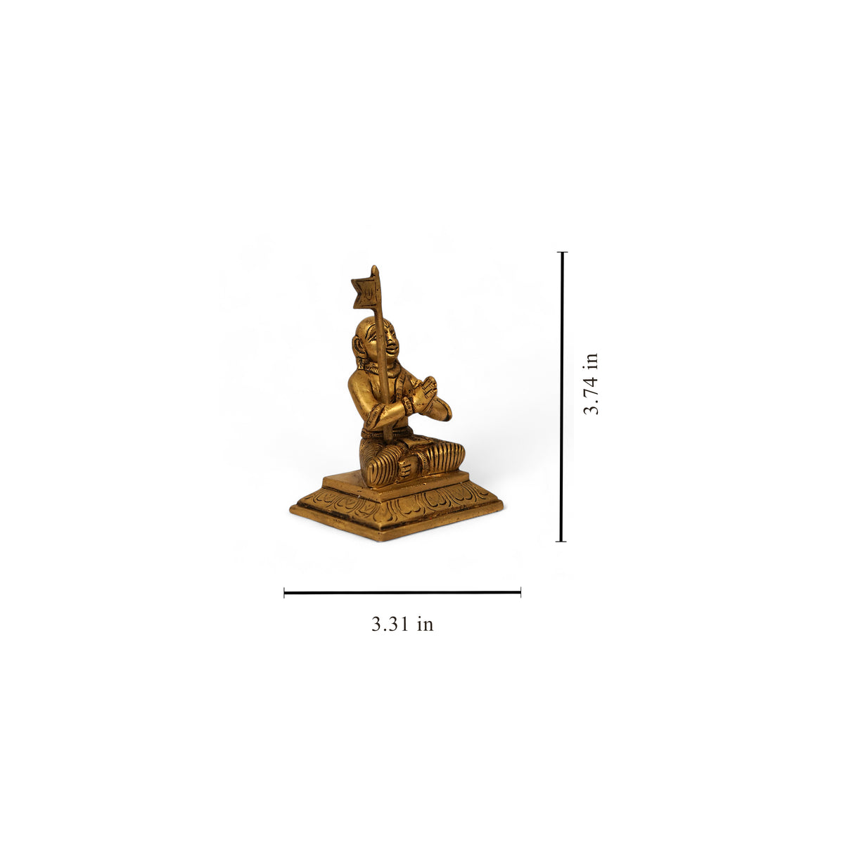 Brass Ramanuja Table Figurine – Handmade
